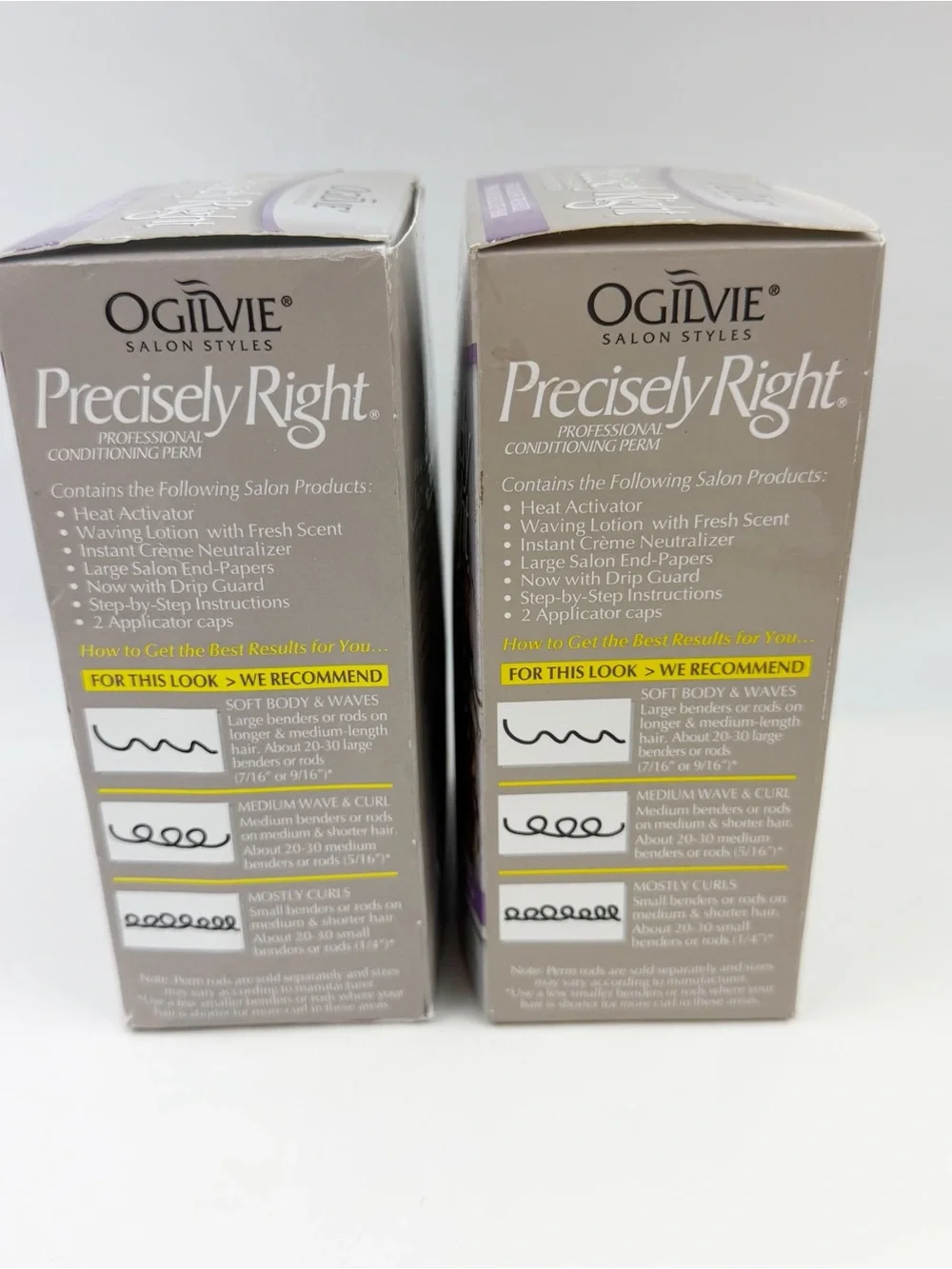 TWO Ogilvie Precisely Right Professional Conditioning Perm All Hair Types New